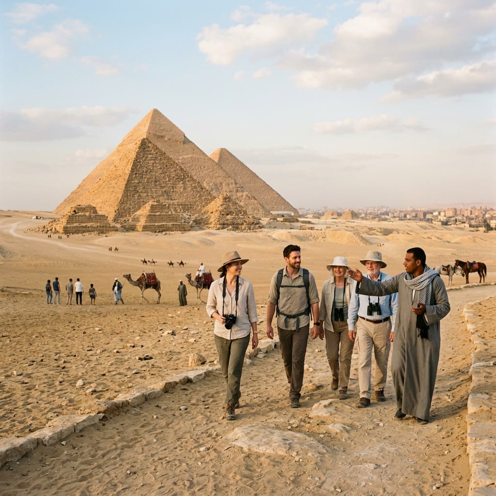 Giza Plateau Half-Day Signature Private Tour with Golf Cart Access