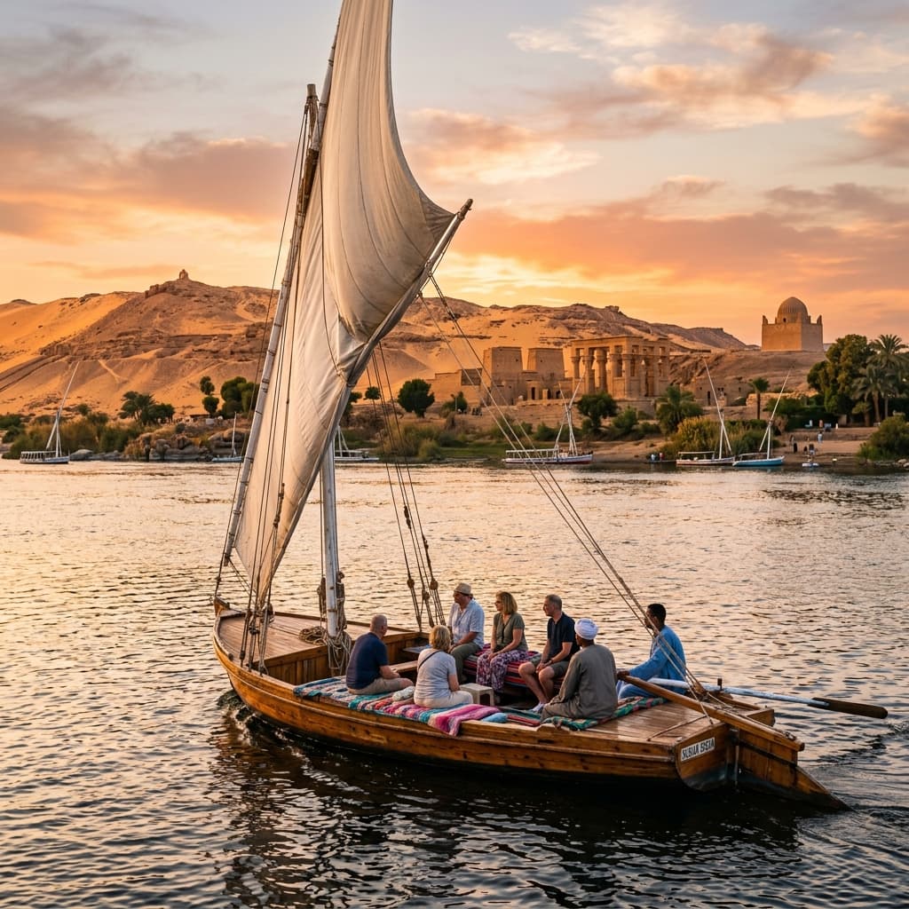 Aswan Felucca Sailing Tour on the Nile