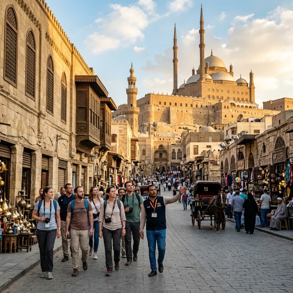 Cairo Highlights: Egyptian Museum, Citadel & Khan El Khalili Tour from Cairo Airport