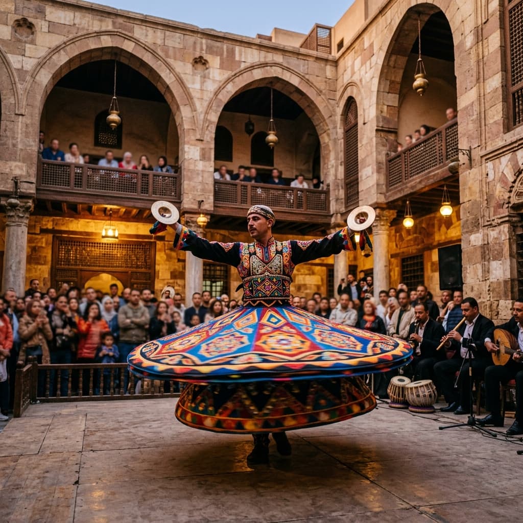 Wekalet El-Ghouri Tanoura Show Cairo: Traditional Sufi Dance Night
