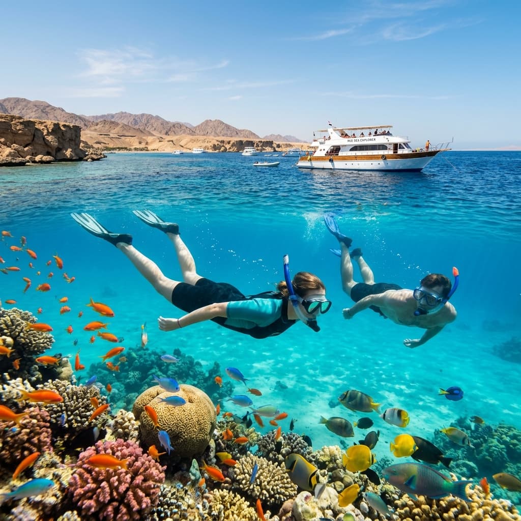 Hurghada Red Sea Snorkeling Boat Trip & Coral Reef Excursion