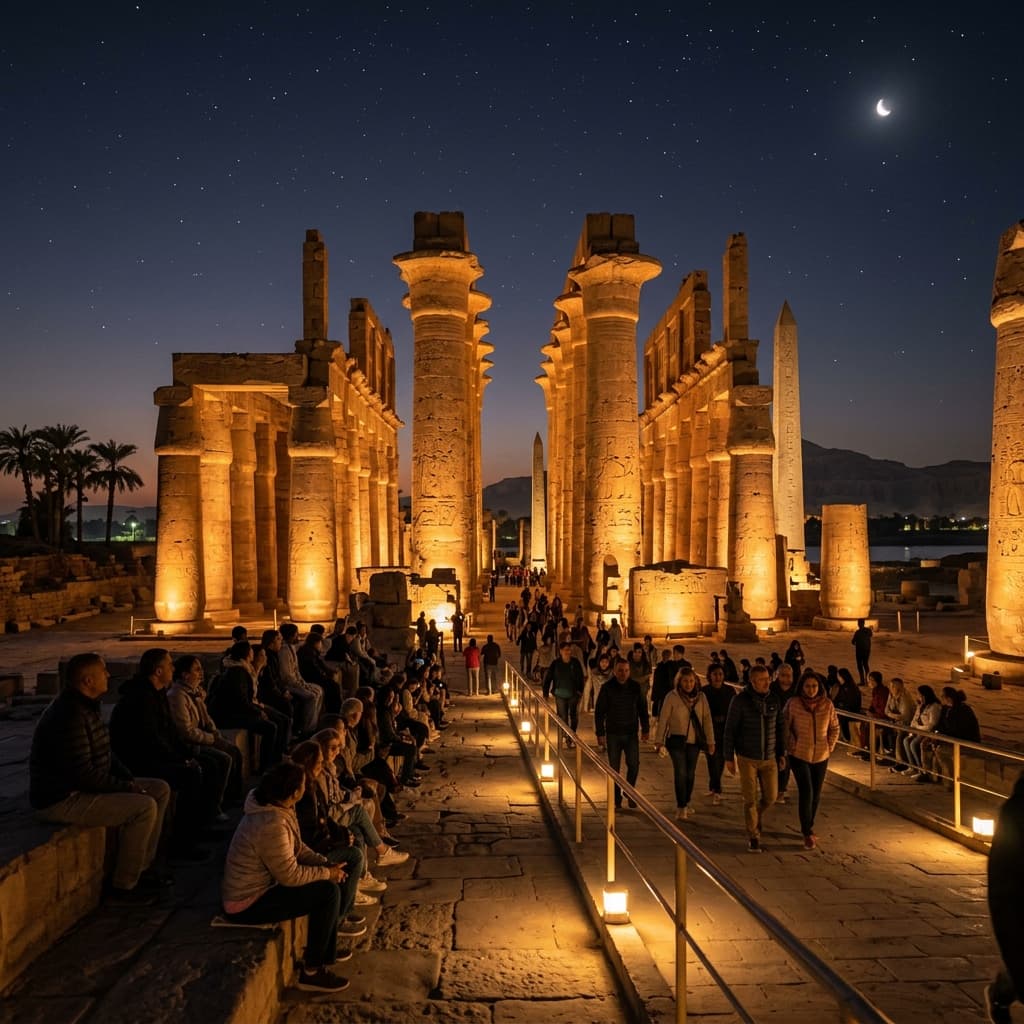 Karnak Temple Sound and Light Show Private Evening Tour