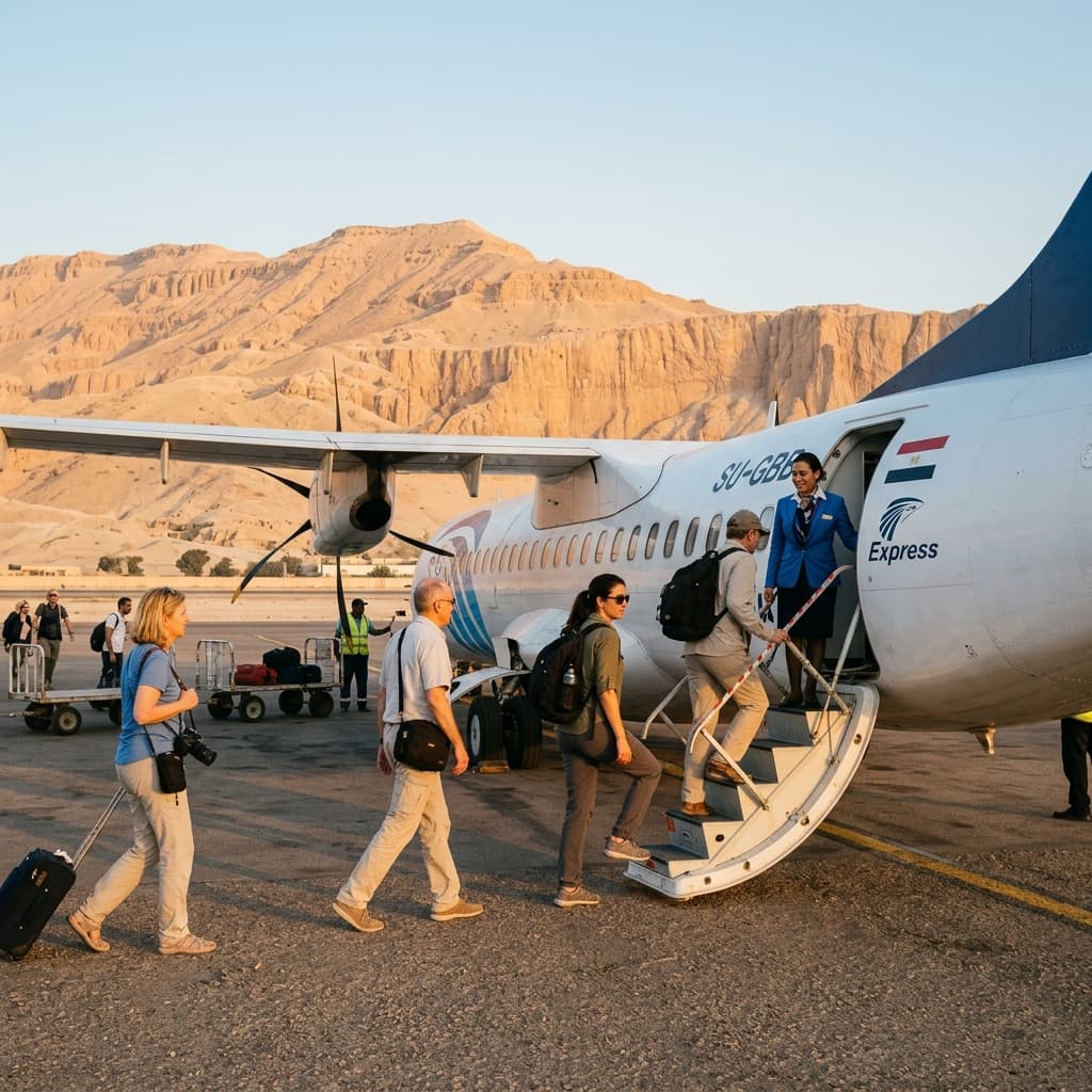 Luxor to Cairo Day Trip by Air: Giza Pyramids & Egyptian Museum