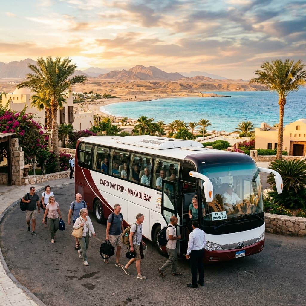 Cairo Pyramids Full-Day Tour from Makadi Bay by Bus