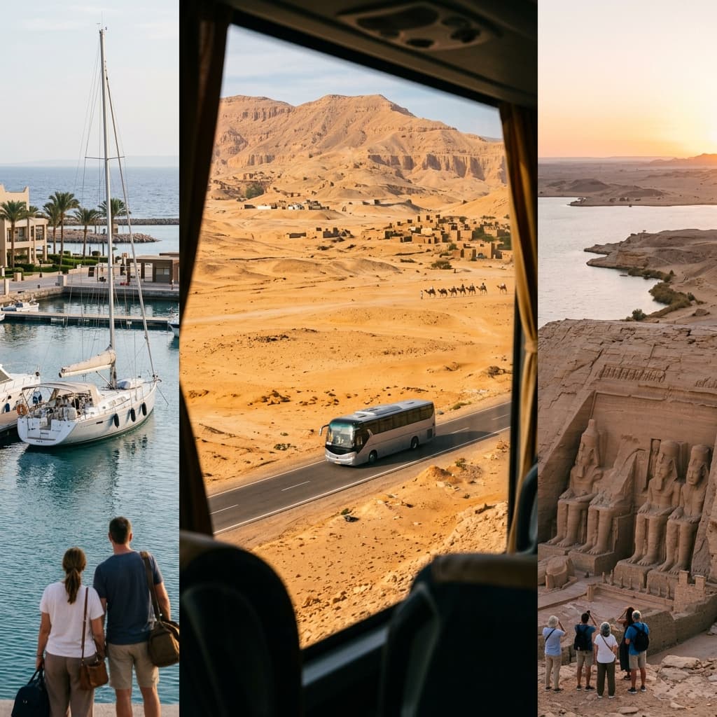 Port Ghalib to Luxor & Abu Simbel Private 2-Day Discovery Tour