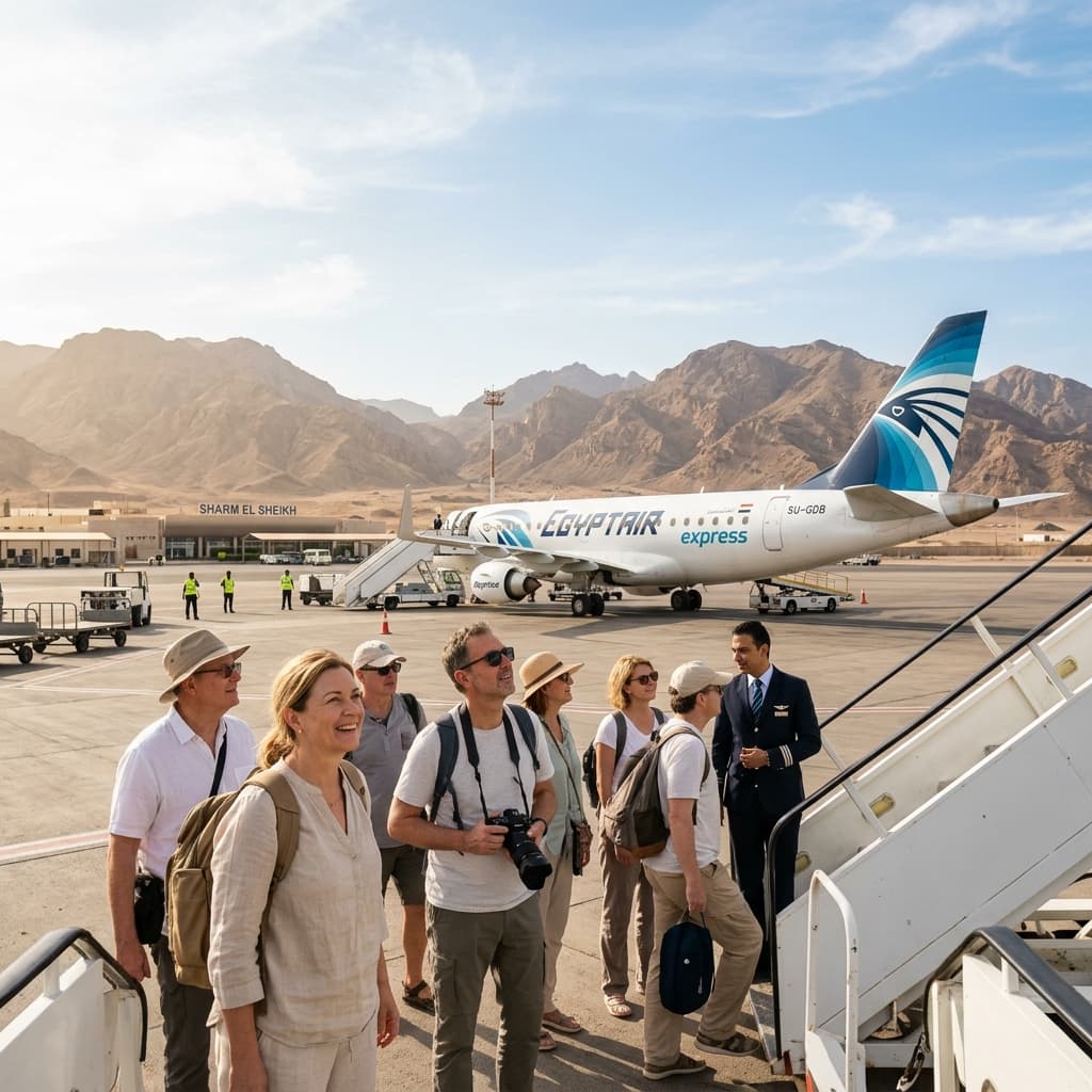 Cairo & Giza Pyramids Full-Day Tour by Air from Sharm El Sheikh