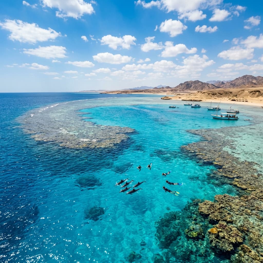 Dolphin House Shaab Samadai Snorkeling & Sailing Excursion