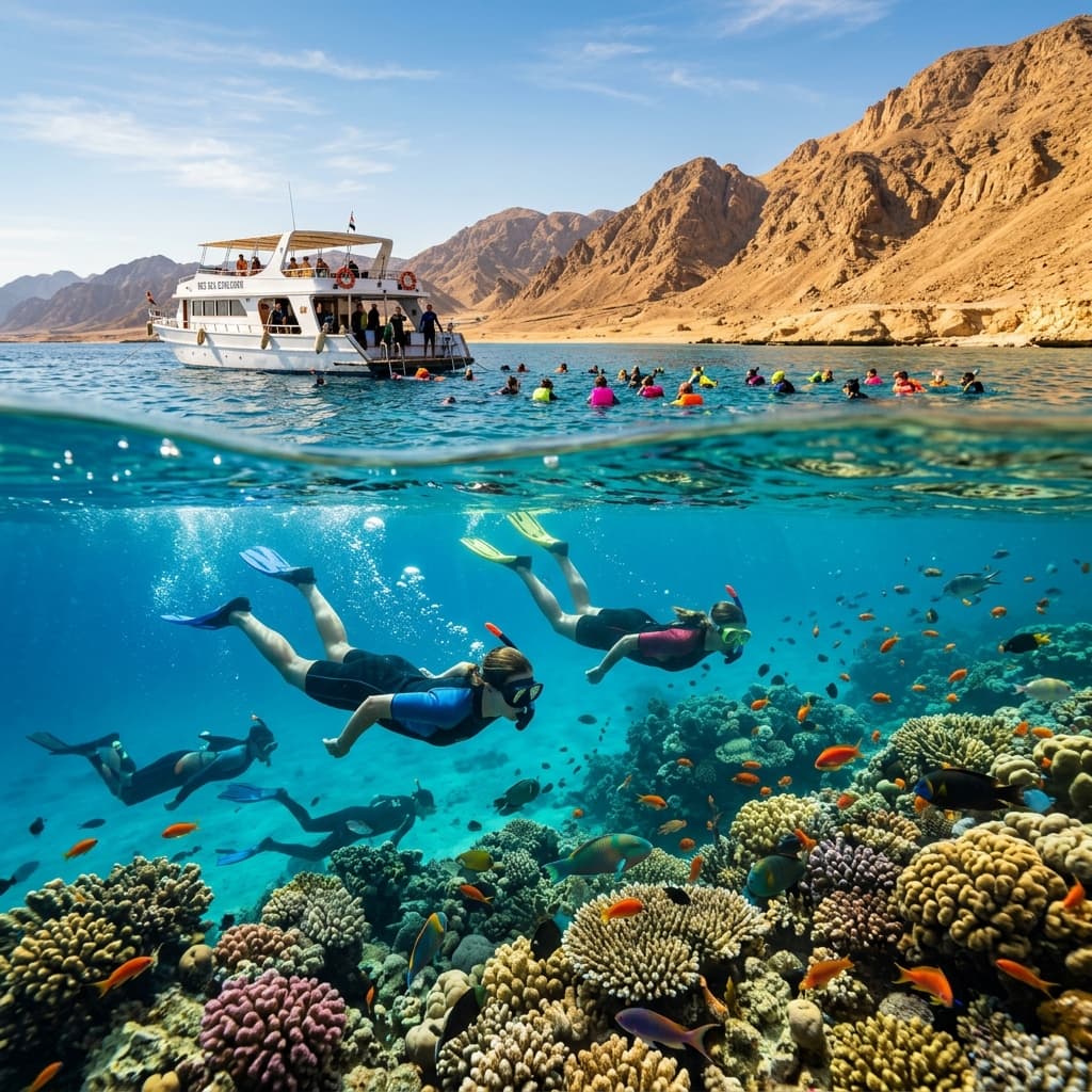 Ras Mohammed National Park Snorkeling Boat Trip from Sharm El Sheikh