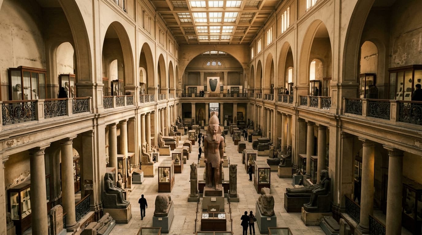 The Egyptian Museum in Tahrir