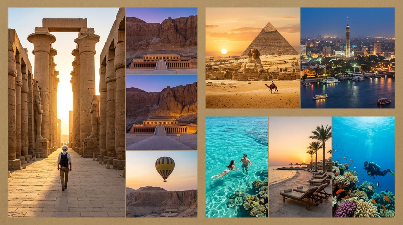 Majestic Cairo, Abu Simbel, Luxor & Hurghada Tour