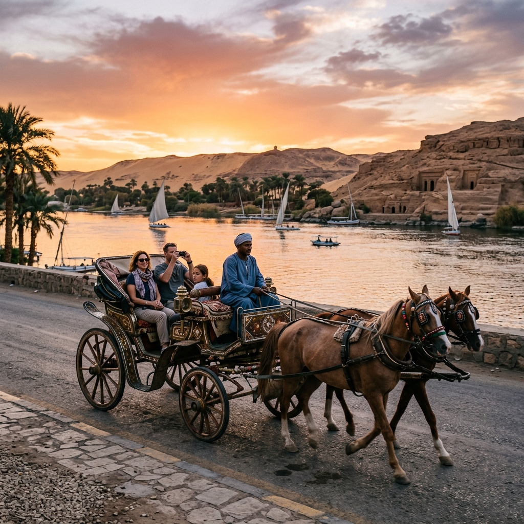 Aswan Horse Carriage City Tour