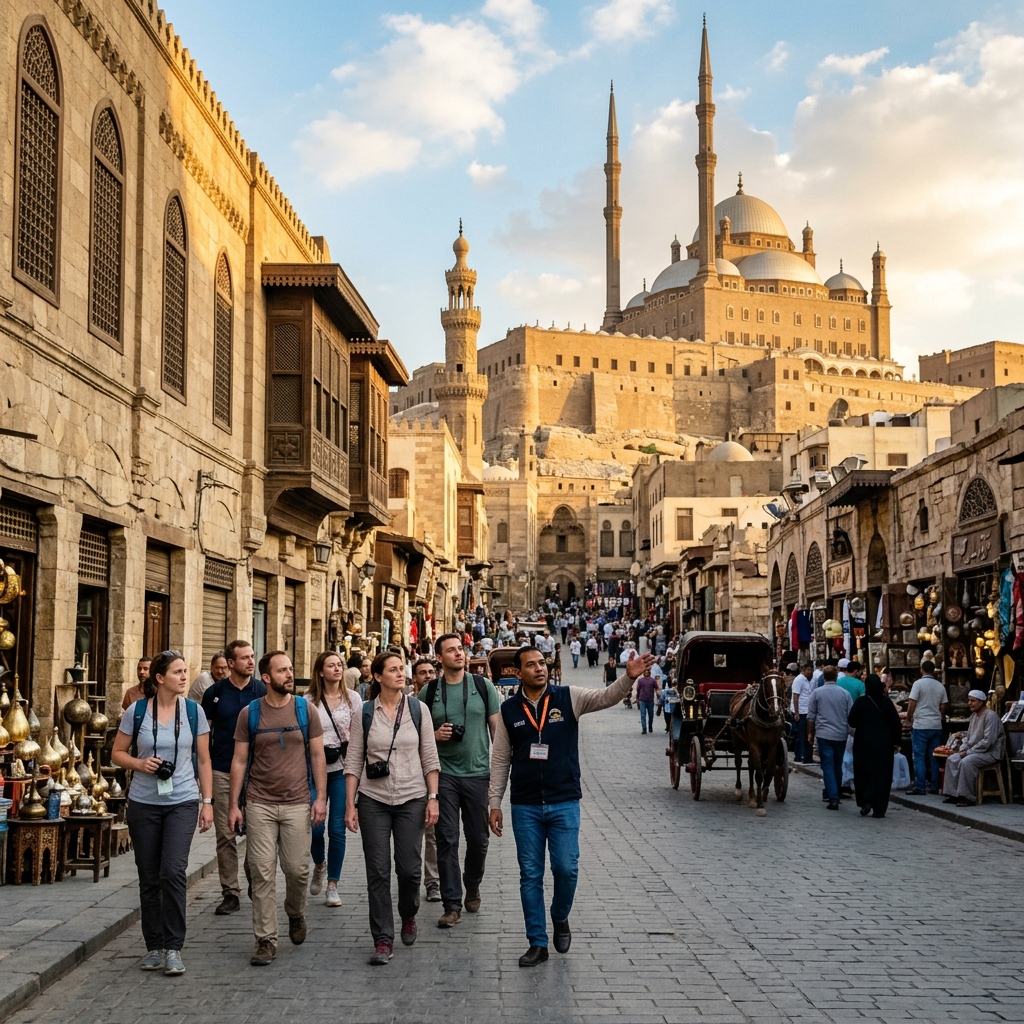 Cairo Highlights: Egyptian Museum, Citadel & Khan El Khalili Tour from Cairo Airport