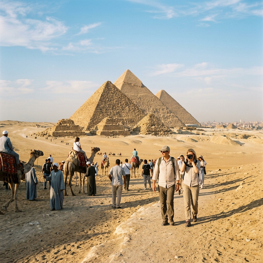 Giza Pyramids, Sphinx, Saqqara & Memphis Full-Day Private Tour