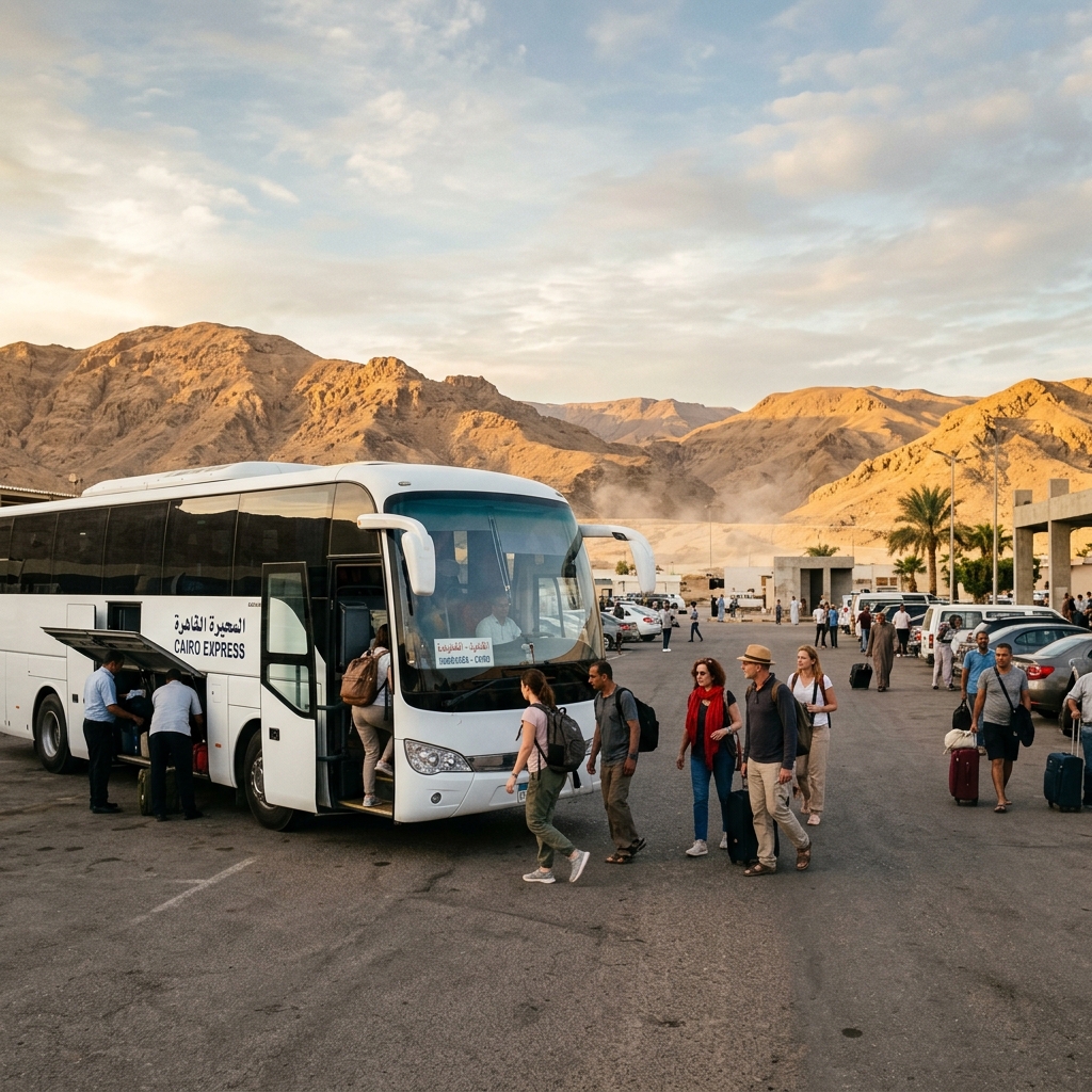 Cairo Day Trip from Hurghada: Pyramids & Museum by Bus