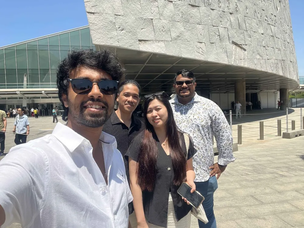 Friends Group From Dubai at Library of Alexandria